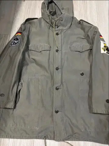 [펑크 커스텀] 80s 독일군 몰스킨 필드 자켓