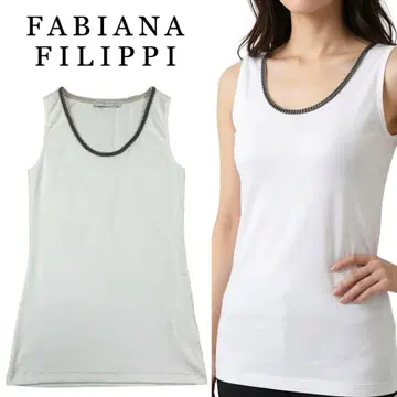 P521 XS 파비아나 필리피 비즈 이탈리아제 티셔츠 여성용