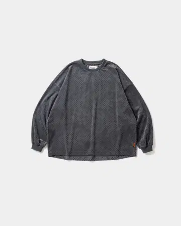 TIGHTBOOTH DOT VELOUR LS CHARCOAL