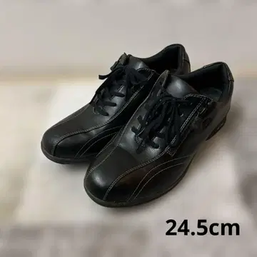 [ 새상품급 ] YONEX 블랙 가죽 스니커즈 지퍼 포함