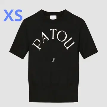 새상품 PATOU 반팔 니트 블랙 XS