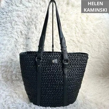 헬렌 카민스키 라피아 카고백 블랙