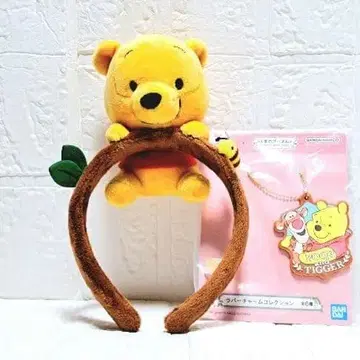 곰돌이 푸 세트 푸우 봉제 인형 머리띠 러버 참