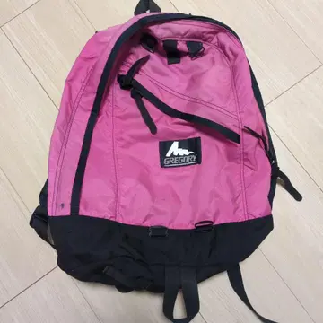 GREGORY 백팩 핑크/블랙 데이백 구형 택 미국제