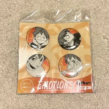 하이큐!! 히나타 쇼요 EMOTIONS 캔뱃지 4개 세트 미개봉 새상품