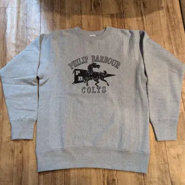 HOUSTON 리버스 타입 맨투맨 그레이