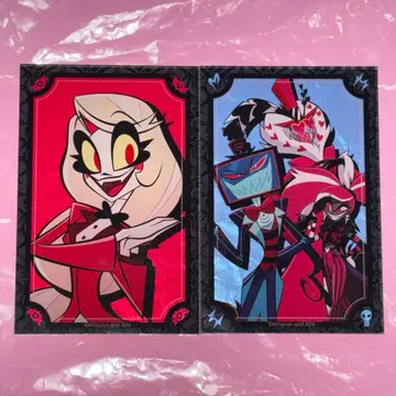 해즈빈 호텔에 오신 것을 환영합니다 아크릴 카드 2종 세트 찰리 Vees