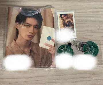 겐지부 키라리 스크래치 보드 키링 폴라로이드풍 브로마이드 모쿠다이 카즈토