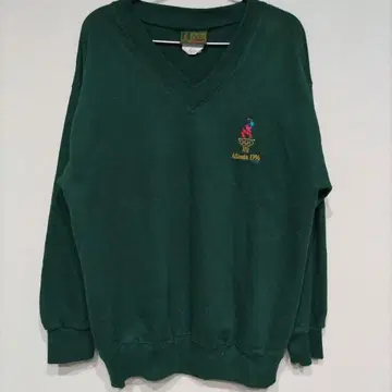 Hanes 90s 애틀랜타 올림픽 그린 맨투맨 트레이닝복