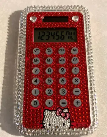 헬로키티 스톤 장식 계산기 (하자품)