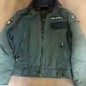 AVIREX 라이더 자켓 올리브 그린