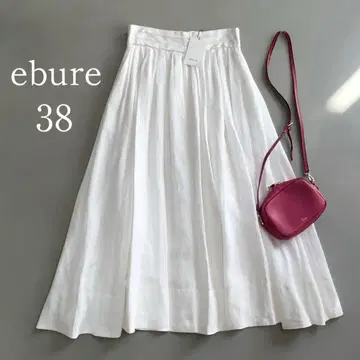 택 포함 새상품 ebure 린넨 플레어 스커트 사이즈 38