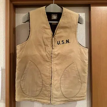 리얼 맥코이 알파카 베스트 사이즈 38 밀리터리 베스트