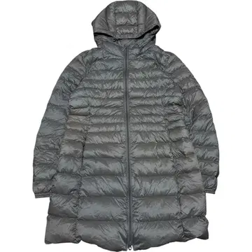 유니클로 울트라 라이트 다운 후디드 코트 브라운