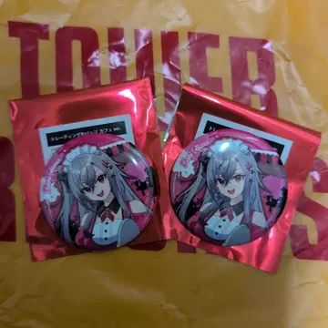 FLOWGLOW 타워 레코드 카페 캔뱃지 히비키사키 리오나 등신