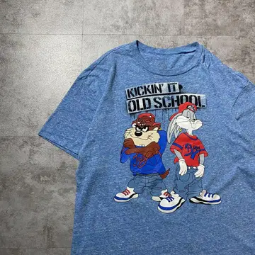 루니툰 태즈메니안 데빌 스케이터 프린트 T셔츠