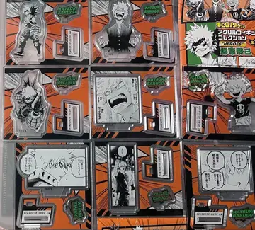 나의 히어로 아카데미아 아크릴 피규어 HEROES 바쿠고 카츠키 8종