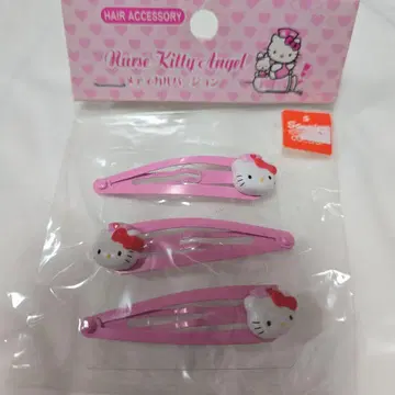 헬로키티 메디컬 버전 헤어핀 헤어 액세서리 쇼와 레트로
