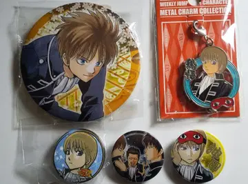 은혼 소라치 히데아키 원화 오키타 소고 진선조 캔뱃지 메탈 참 세트