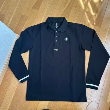 V12 B/LINE L/S 폴로 롱 슬리브 피케 셔츠 L