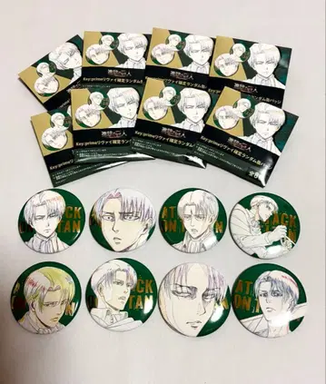 [진격의 거인] 리바이 캔뱃지 8개 세트