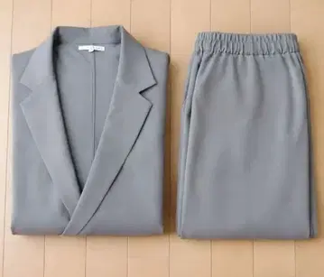 아스트로노미 그레이 더블 테일러드 자켓 셋업 M