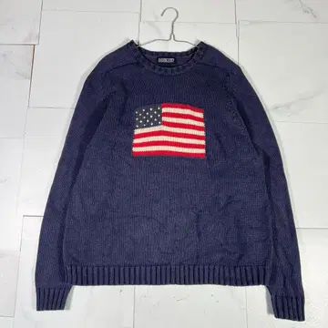90s LANDS'END 성조기 드리프터 스웨터 랜드스엔드 XL