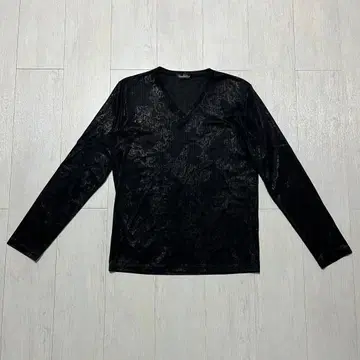 TORNADO MART 토네이도 마트 올 패턴 긴팔 V넥 티셔츠 L