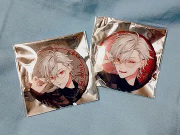 니지산지 Zoff 콜라보 캔뱃지 쿠츠하 2개 세트