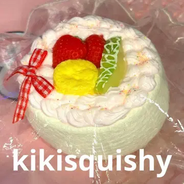 kikisquishy 후르츠 홀 케이크 L 사이즈 딸기 바나나 멜론