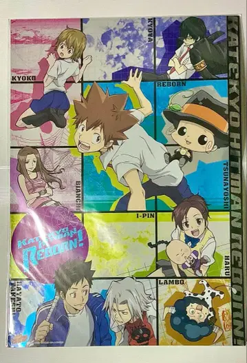 Reborn 리본 메탈 포스터 츠나 하루 쿄코 야마모토 고쿠데라 히바리