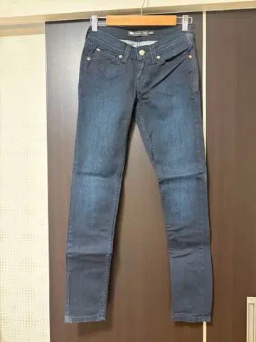 리바이스 다크 블루 로우라이즈 스키니 여성용