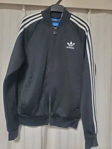 adidas 블랙 저지 자켓