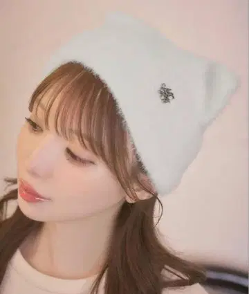 michellMacaron 고양이 귀 비니 니트 모자