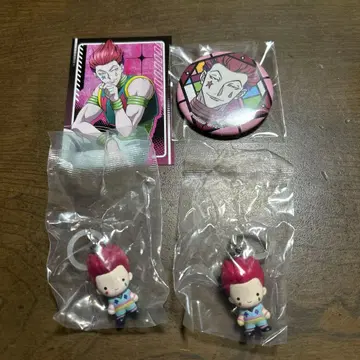 히소카 메지루시 액세서리 와시 캔뱃지 미니 브로마이드 세트