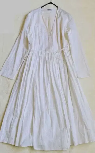 YAECA 야에카 랩 개더 드레스 카슈쿨 원피스 화이트 M