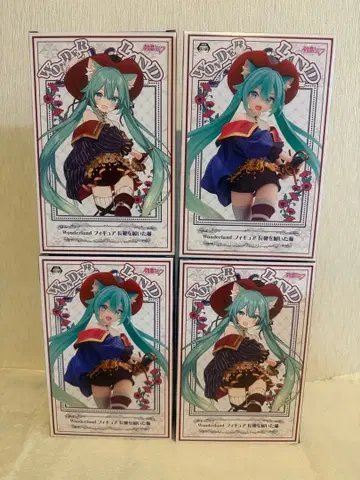 하츠네 미쿠 Wonderland 프라이스 피규어 4점 세트