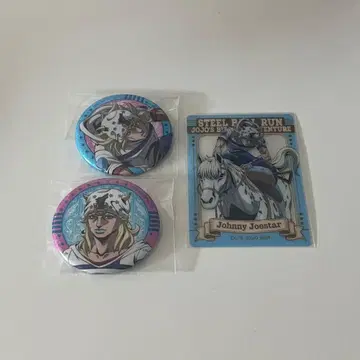 죠죠 SBR 죠니 죠스타어 캔뱃지 클리어카드 세트