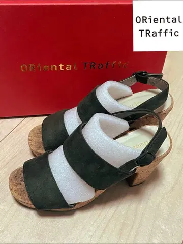 ORiental TRaffic 다크 그레이 힐 샌들