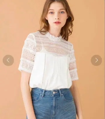 [ 새상품급 ] UNITED TOKYO 유나이티드 도쿄 레이스 블라우스