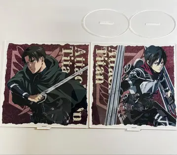 진격의 거인 리바이 아커만 & 미카사 아커만 아크릴 스탠드