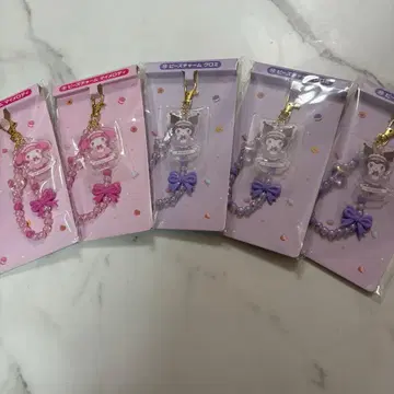 마이멜로디 쿠로미 제일복권 스트랩 5개 세트