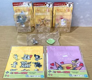 미사용 톰과 제리 굿즈 피규어 복조리 파우치 제일복권 퍼니 아트