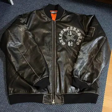 GALFY 레더 봄버 자켓