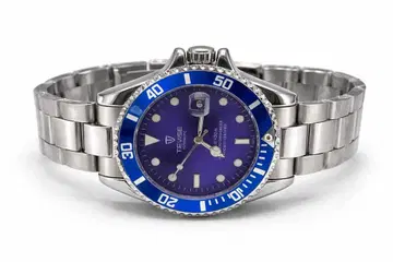 남성용 손목시계 블루 다이버즈 남성 자동 와인딩 42mm