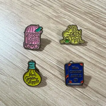 Mrs. GREEN APPLE The ROOM TOUR 핀 배지 4종