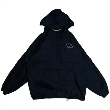 90s-00s 기업 로고 나일론 아노락 후드티 구제 의류 남성용 L