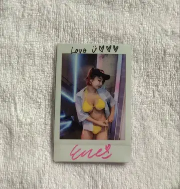 CYBERJAPAN 볼링 대회 ENA 친필 사인 폴라로이드 1.