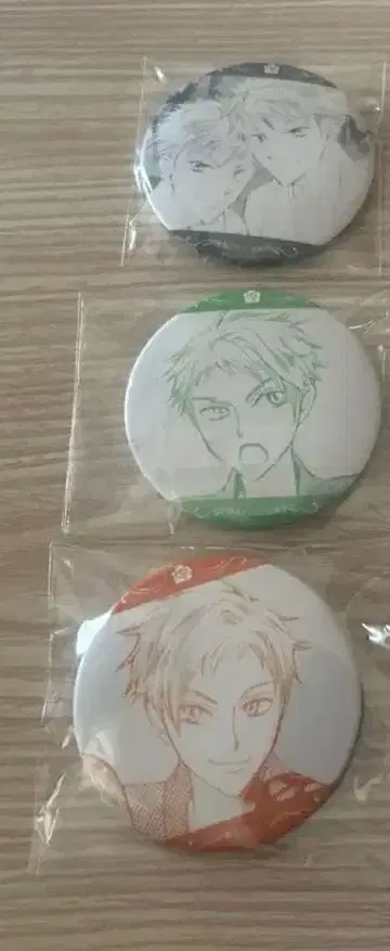 오란고교 호스트부 캔뱃지 원작화 히타치인 히카루 카오루 하쿠센샤