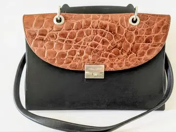 MAARI ASKEW 가죽 숄더백 악어 엠보싱 사선 크로스백